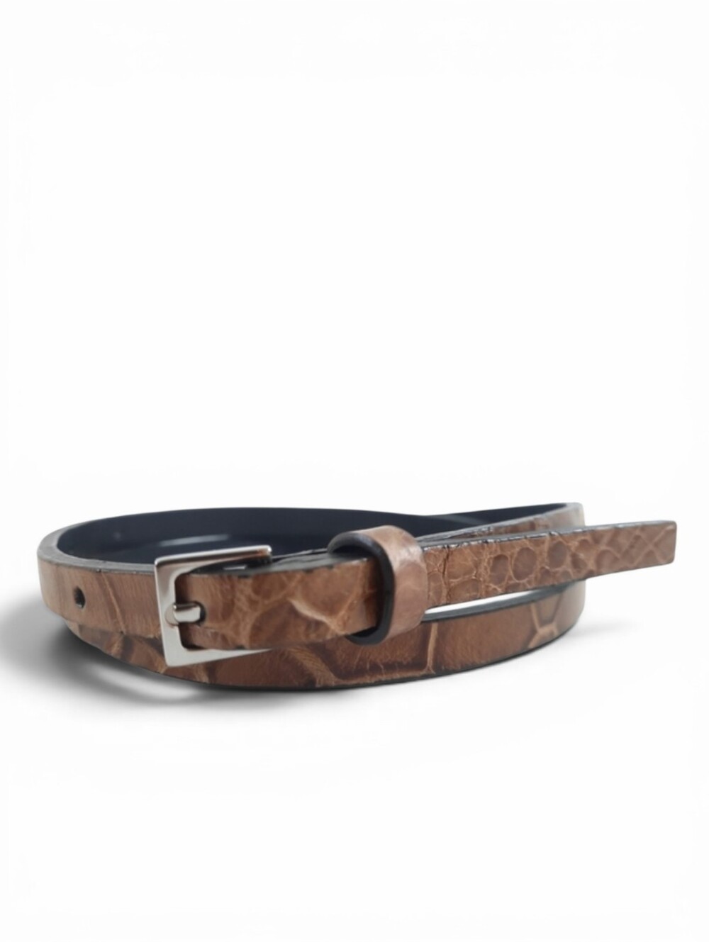 RALPH LAUREN Genuine American Alligator Italy Belt Exotic Purple Collection S